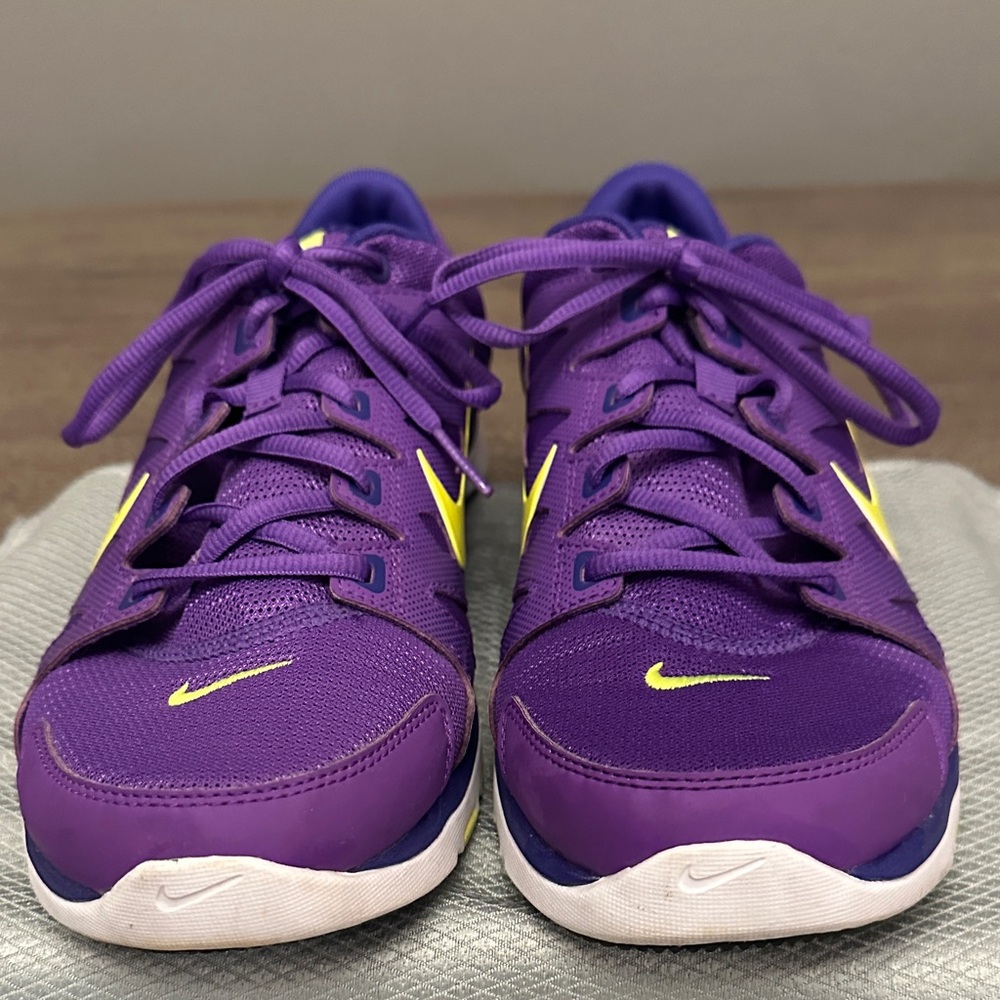 Nike Purple and Yellow Athletic Shoes